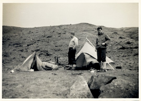 Camp at High Knott above Angle Tarn.